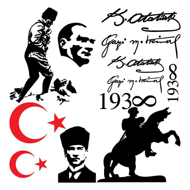 Atatürk Set Sticker