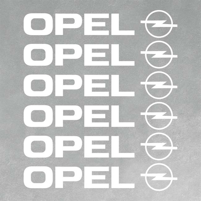 Beyaz Opel Sticker