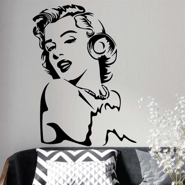 Marilyn Monroe Dekor Sticker 