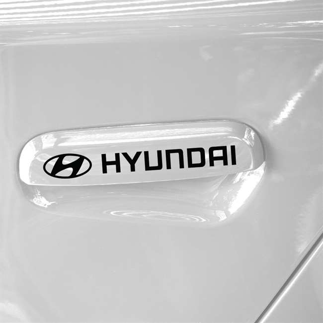 Siyah Hyundai Sticker